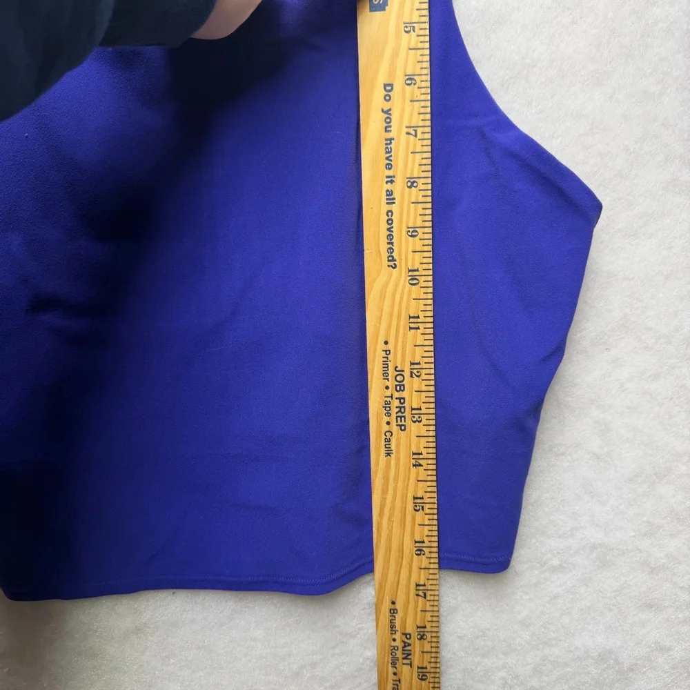 Athleta Conscious Crop Tank Top Built-In Bra Purple Women’s Size Large - Picture 6 of 6